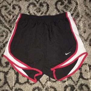 black and red S nike shorts